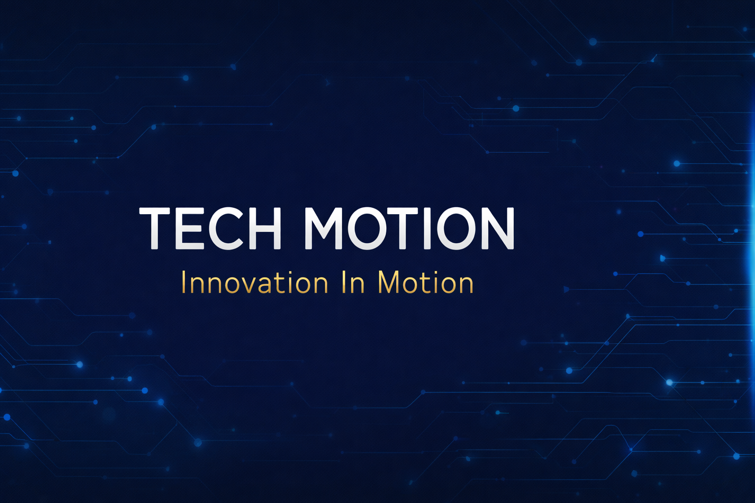 TECH MOTION — Nous Construisons Demain